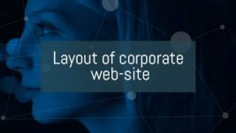 Layout of corporate web-site